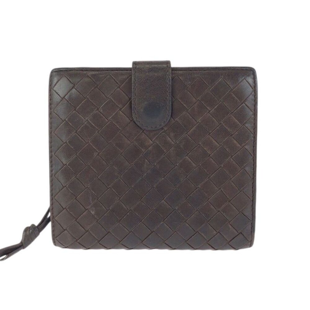 Bottega Veneta Intrecciato Leather Compact Wallet